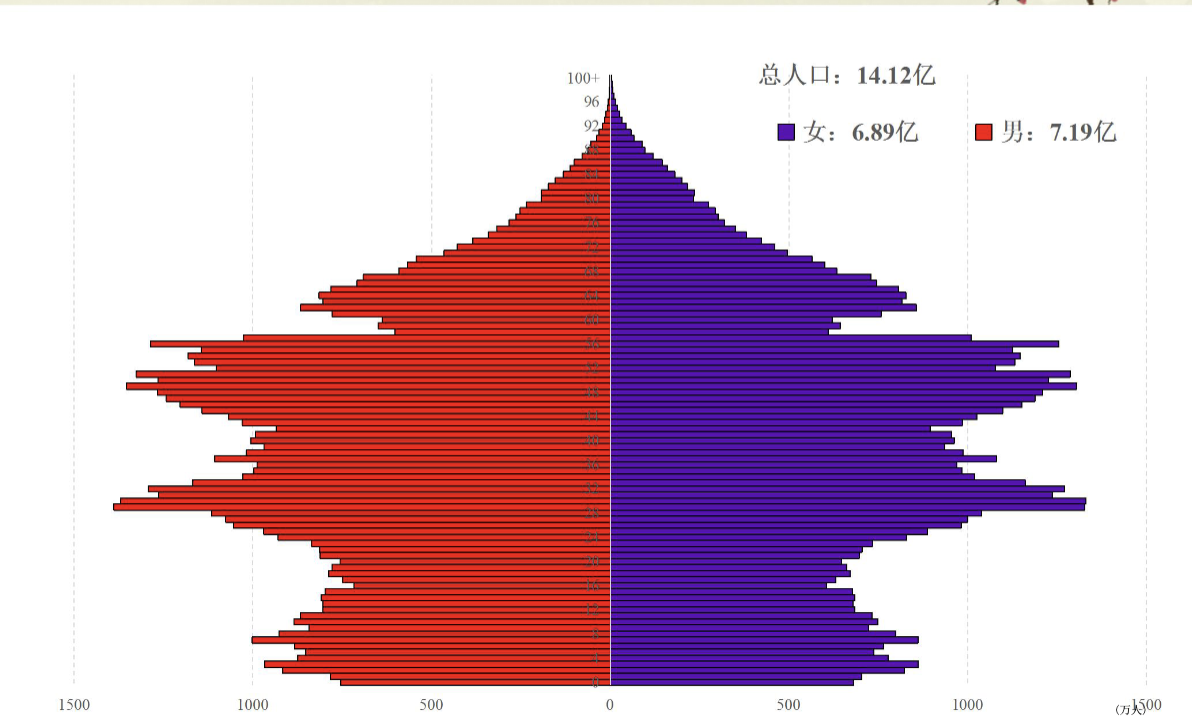截屏2023-06-17 19.35.52|2020年中国人口金字塔